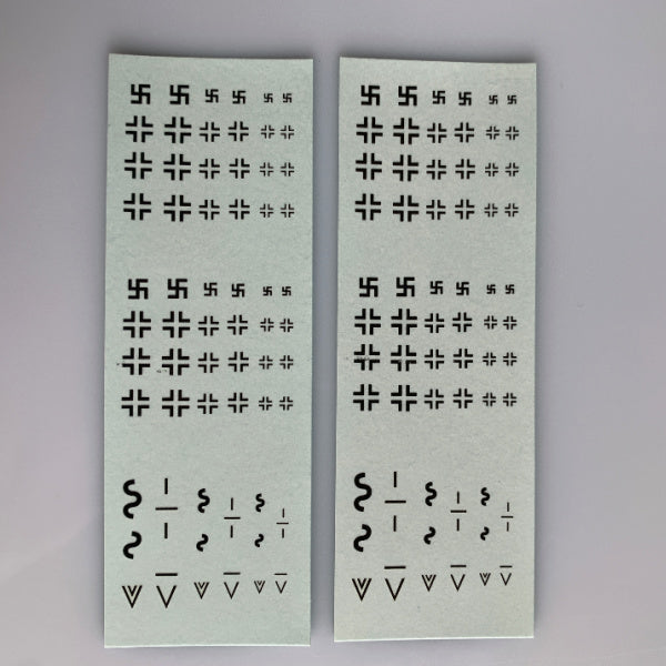 GR-101 Decal Sheet, Germany Staffe/Staff & Late war Nightfighter insignia