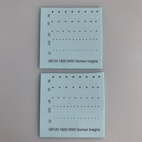GR-120 Decal Sheet, German Crosses & Swastikas