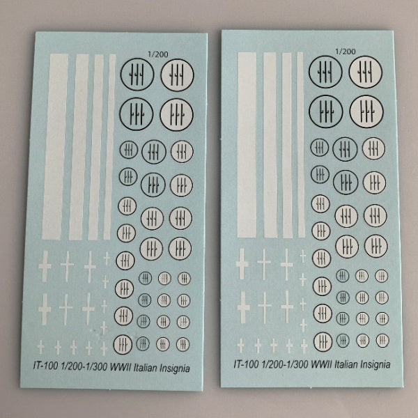 IT-100 Decal Sheet, Italian Insignia (Fascist) Aircraft Decal Sheet