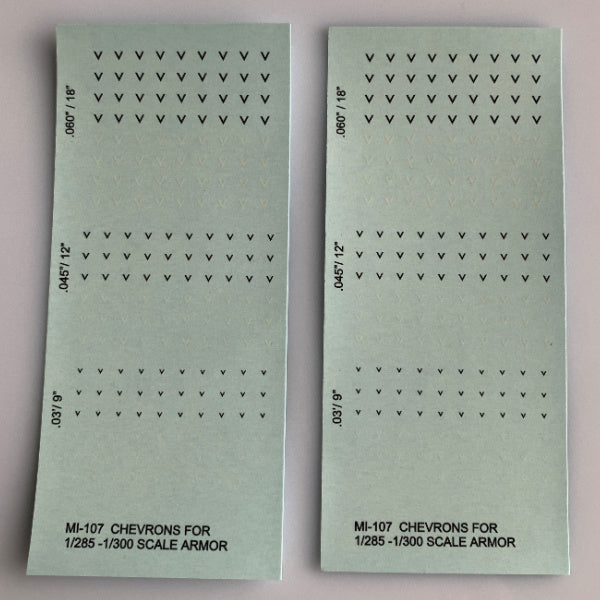MI-107 Decal Sheet, Chevrons for Armor