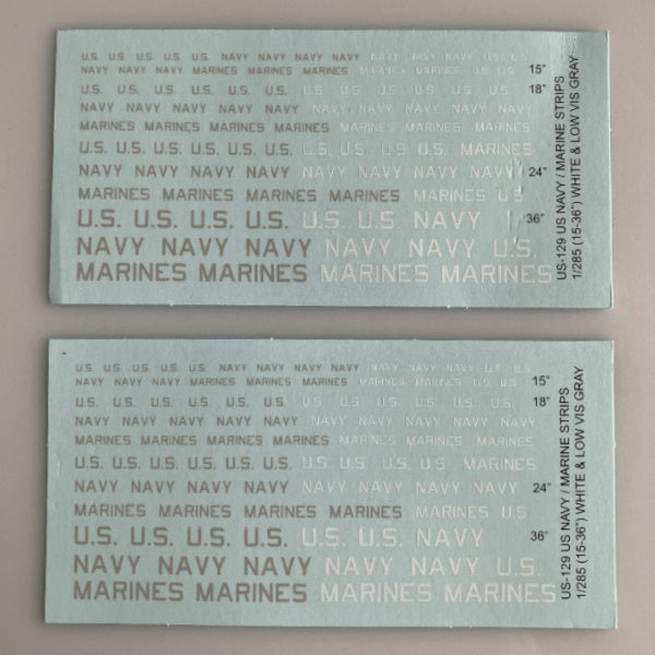 US-129 Decal Sheet, U.S. Navy Marines Aircraft
