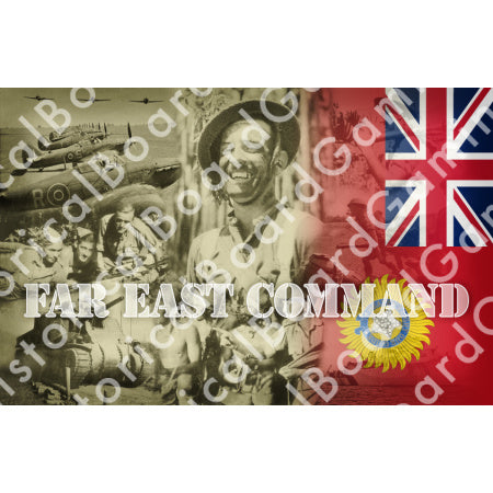 HBG Battle Labels-Far East Command A w/ Flag