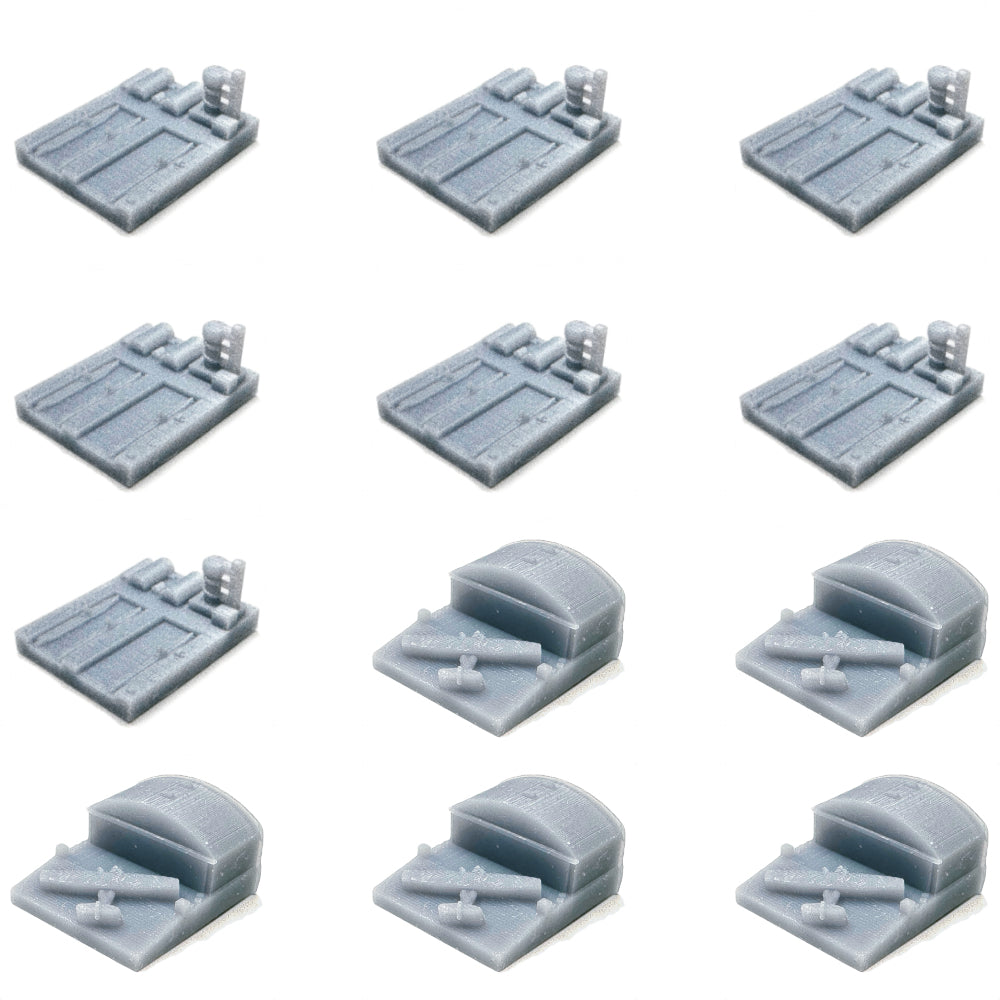 Seaplane & Submarine Base Set (3D Printed) (GW1936 Expansion) 12/set