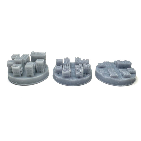 City Markers (3D Printed) x5