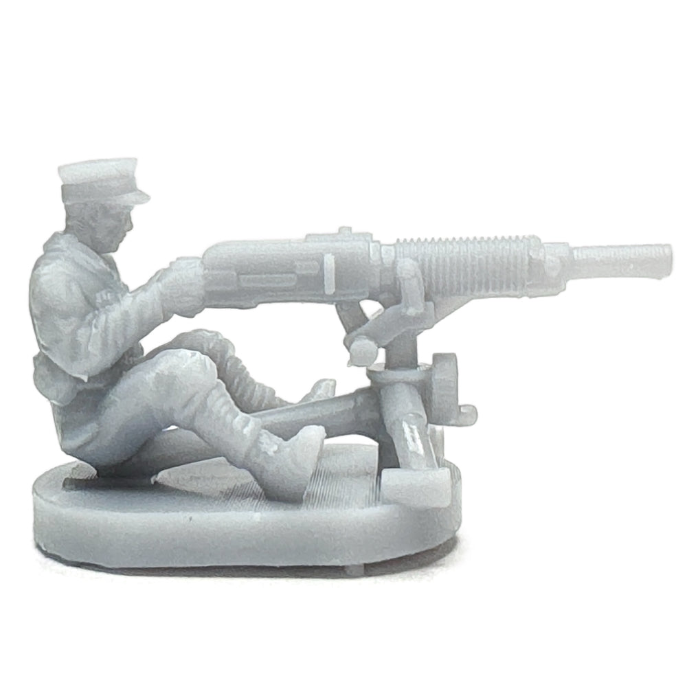 WW1 Japanese Soldier w/Heavy Machine Gun (3D Printed) x5