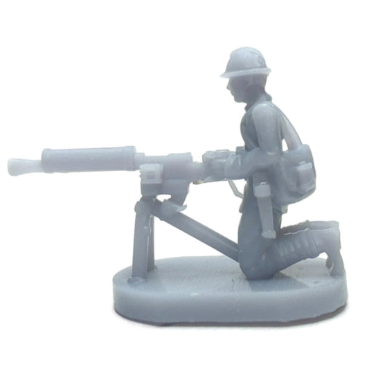 WW1 Italian Soldier w/Heavy Machine Gun (3D Printed) x5