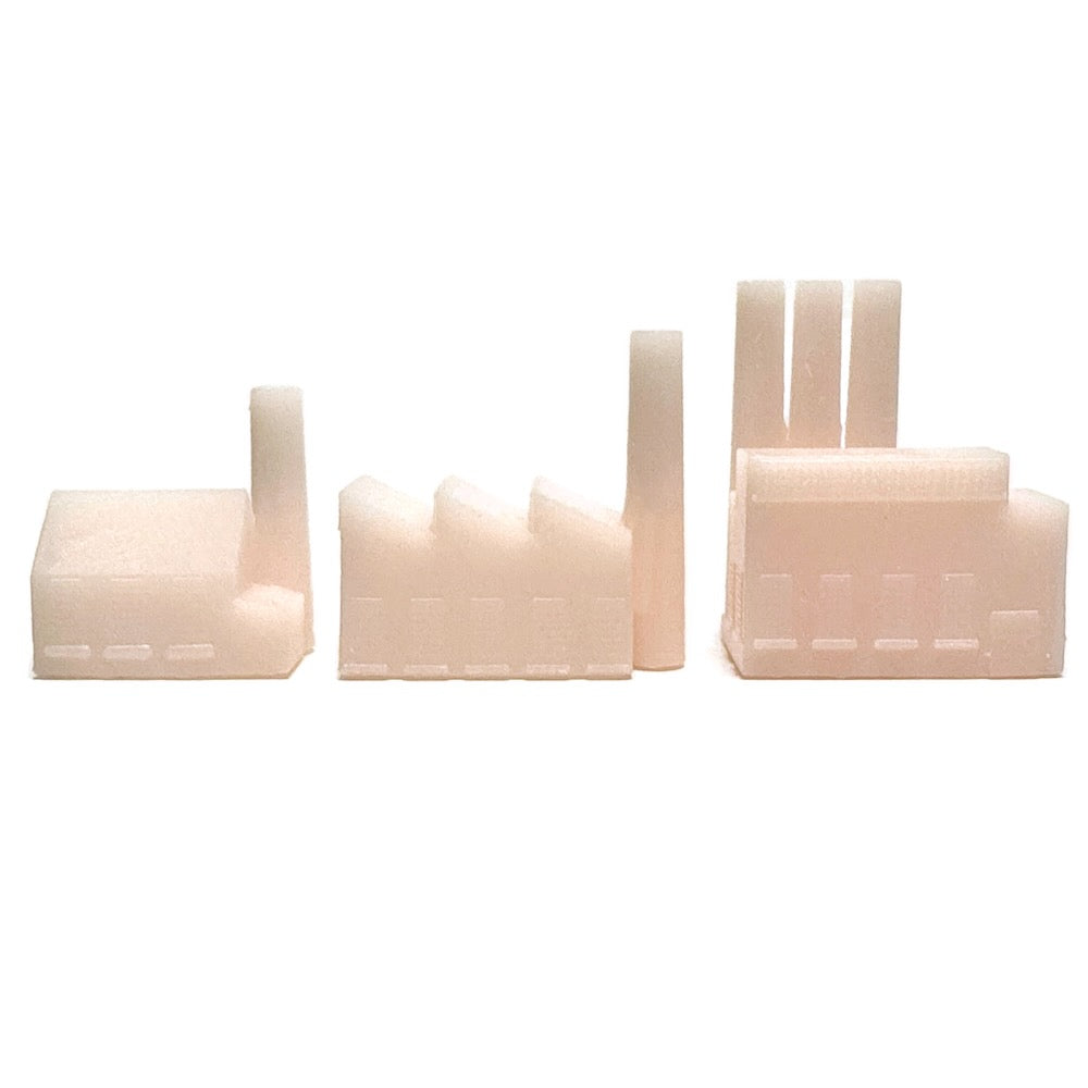 Minor, Medium, Major Factory (3D Printed) x5 (Pink)