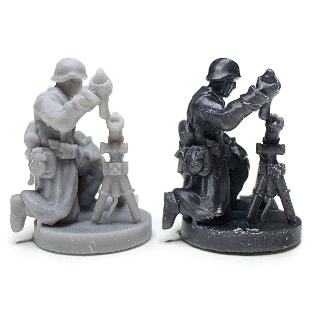 German Mortar Team WWII (3D Printed) x5