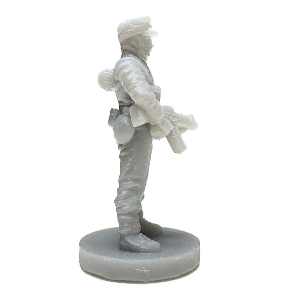 German Soldier w/MG Ardennes WWII (3D Printed) x5