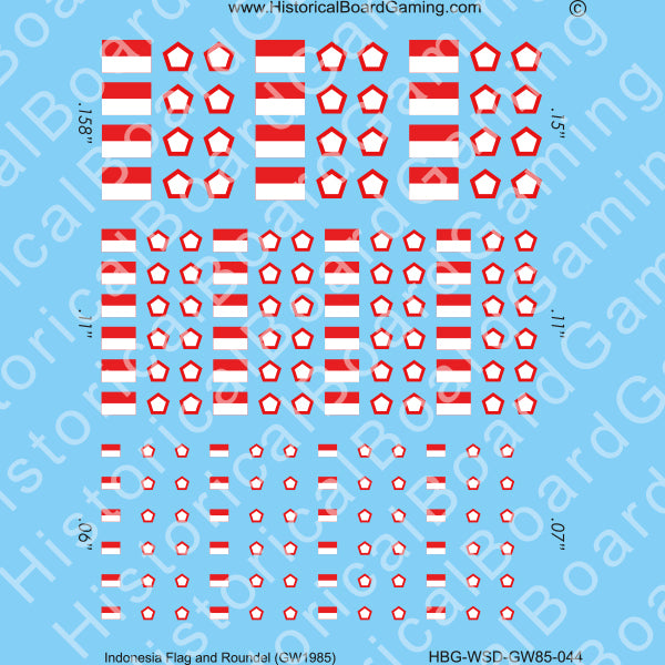 Decal Sheet, Indonesia GW-1985