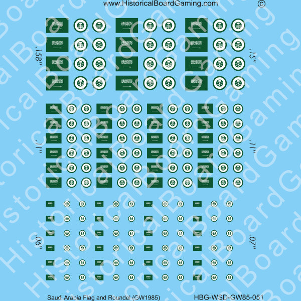 Decal Sheet, Saudi Arabia GW-1985