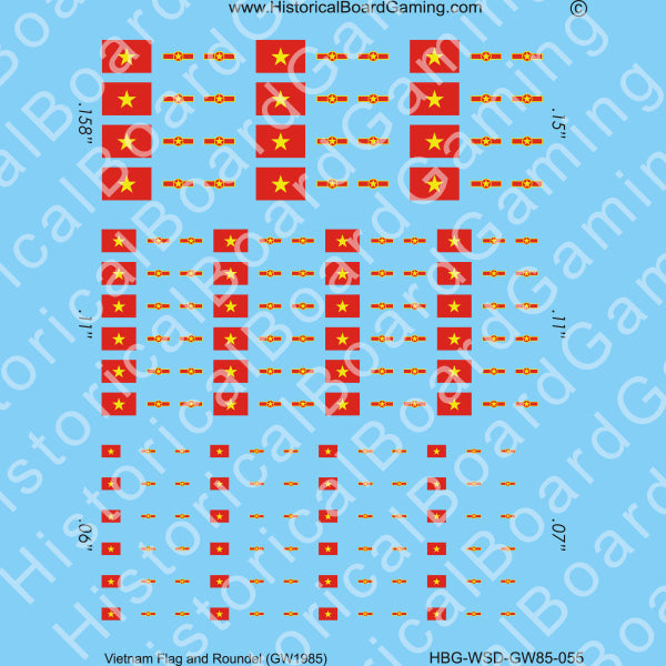 Decal Sheet, Vietnam GW-1985