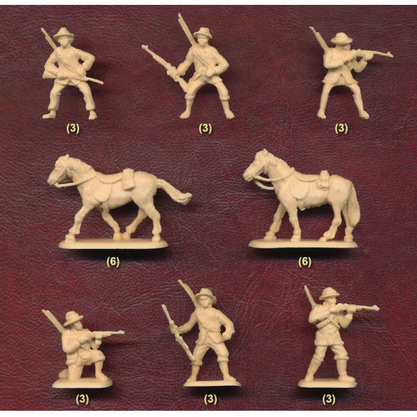 1/72 Natal Native Horsemen (12 Mtd, 6 Foot) (Hat)