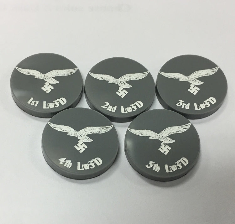 German Luftwaffe Field Division Marker Set (Acrylic) (5/set)