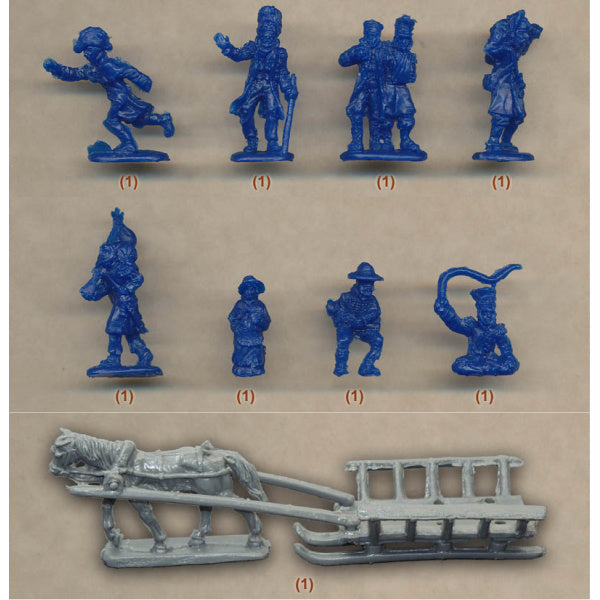 1/72 Napoleonic French Army Sledge Train 2 (STR)