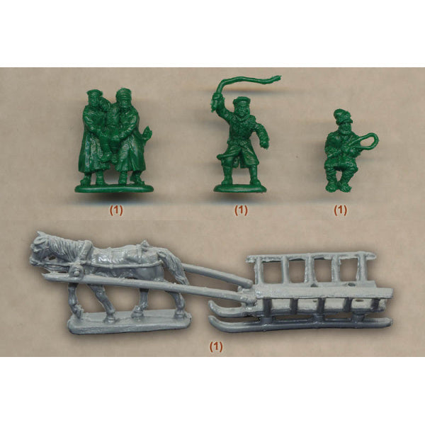 1/72 Napoleonic Russian Army Sledge Train 2 (STR)