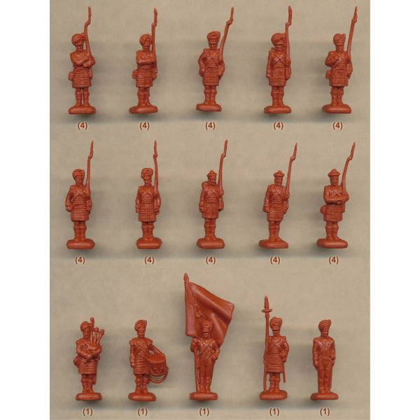 1/72 Napoleonic Highlanders Standing Shoulder Arms (STR)