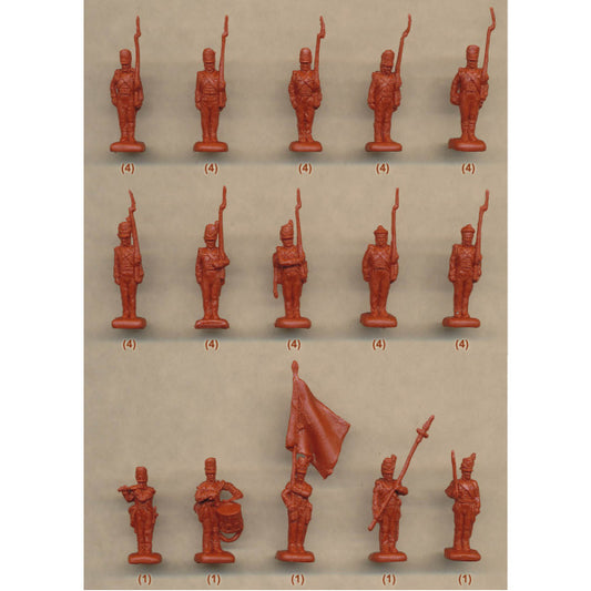 1/72 Napoleonic British Infantry Standing Shoulder Arms (STR)