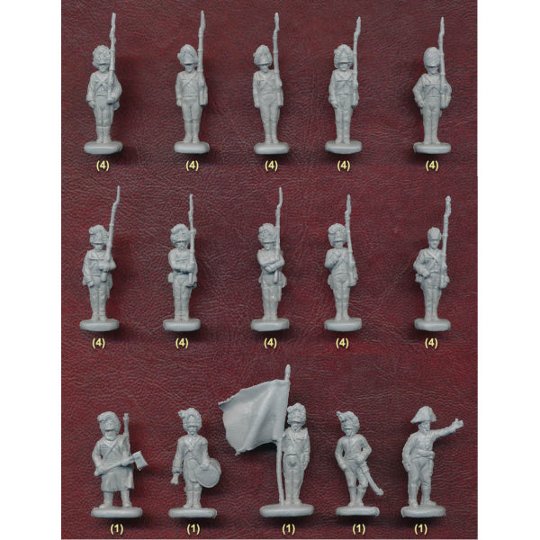 1/72 Napoleonic Austrian Grenadiers Standing Shoulder Arms (STR)