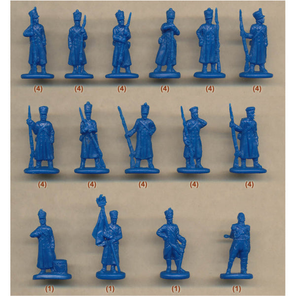 1/72 Napoleonic French Line Infantry at Ease in Winter Dress (Flanking Companies) (STR)