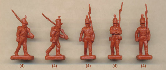 1/72 Napoleonic - British Light Infantry on the March (STR)