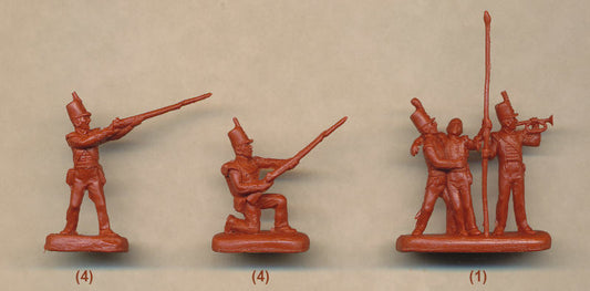 1/72 Napoleonic British Light Infantry in Square (STR)
