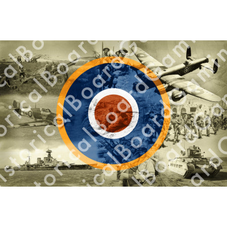 HBG Battle Labels-United Kingdom D Montage w/ Roundel