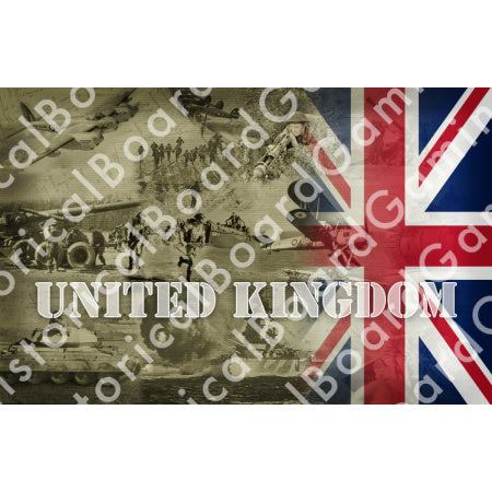 HBG Battle Labels-United Kingdom w/ Flag