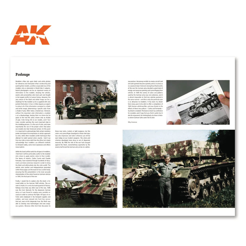1945 German Colors Camouflage Profile Guide Book