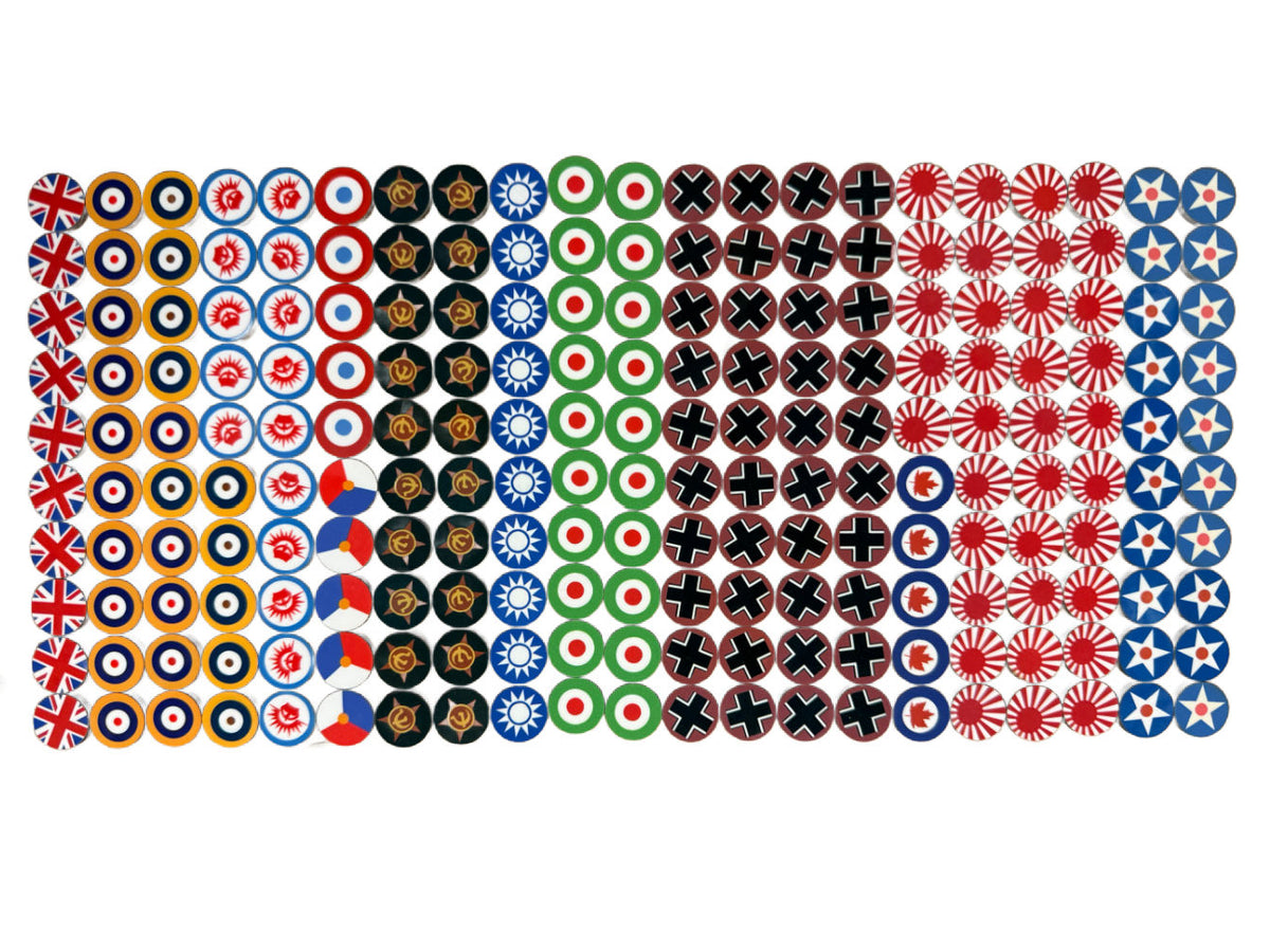 1940 Axis & Allies G40 Roundel Upgrade Set (210/set)