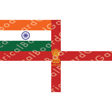 HBG Battle Labels- India Naval Ensign (2014-P)