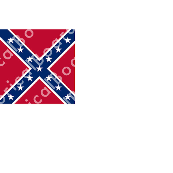 HBG Battle Labels-CSA Naval Ensign (1863-1865)