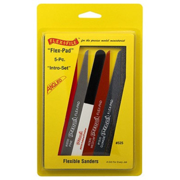 Flex-Pad Set Angled cut Sanding Sticks (5 Different)