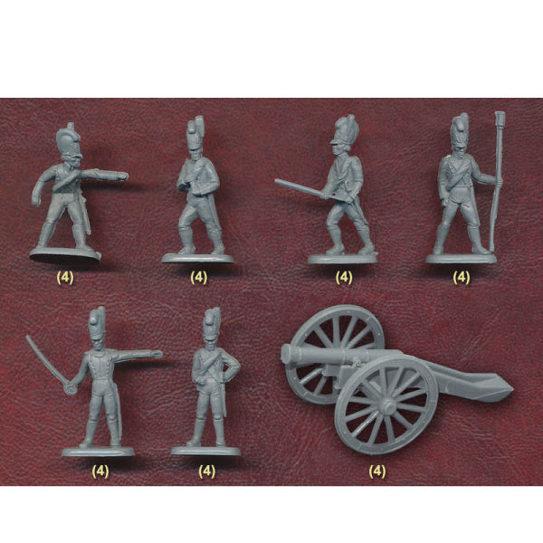 1/72 Napoleonic Bavarian Artillery (24, 4 Guns) (HaT)