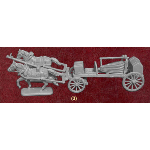 1/72 Napoleonic French Horse Drawn Field Forge Wagon (w/2 Figures) (HaT)