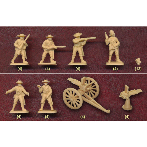 1/72 Colonial Wars Gardner Gun (4 w/24 Figs) (HaT)