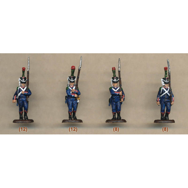 1/72 French Line Light Infantry Chasseurs Marching (HaT)