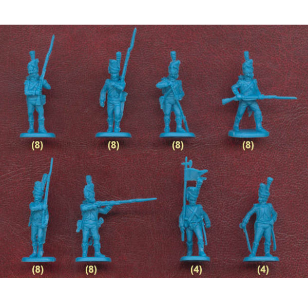 1/72 Napoleonic French 1808-1812 French Light Infantry Carabiniers (48) (HaT)