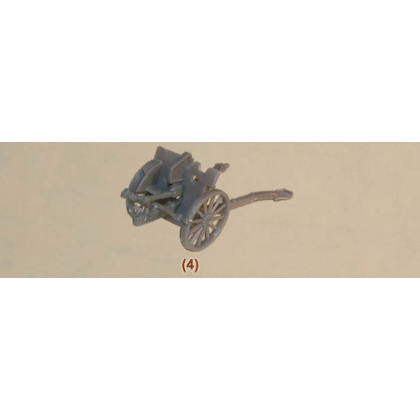 1/72 WWI Deport 75mm Gun (4) (HaT)
