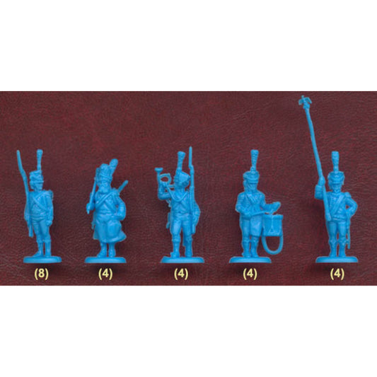 1/72 Napoleonic French Light Infantry Chasseurs Command (32) (HaT)