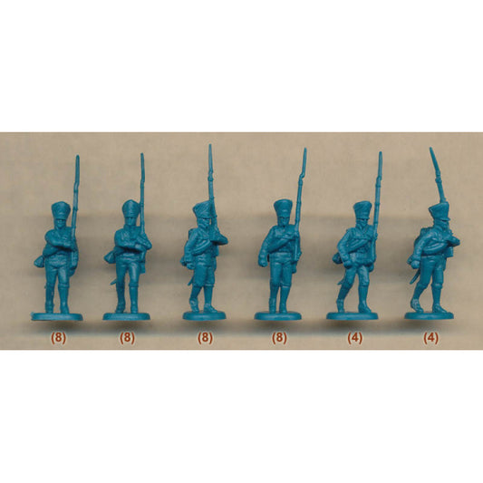 1/72 Napoleonic Prussian Infantry Marching (40) (HaT)