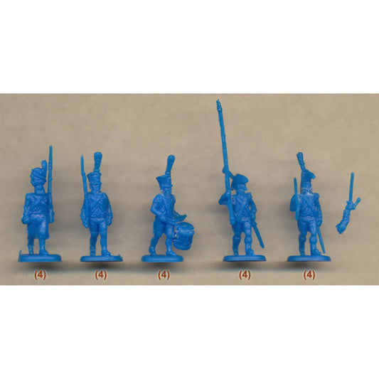 1/72 Napoleonic French Command (24 w/4 Horses) (HaT)
