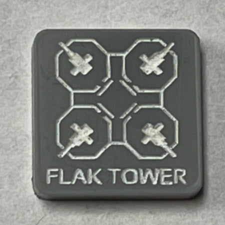 Flak Tower Marker 1/2" (Acrylic) x5