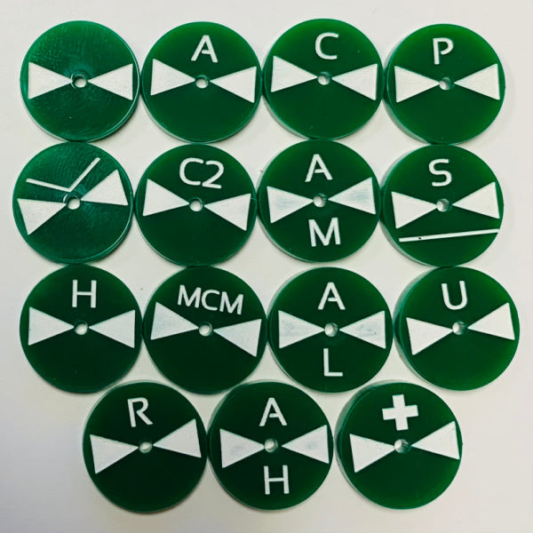 Army Helicopter Flight Stand Marker (Acrylic) x5