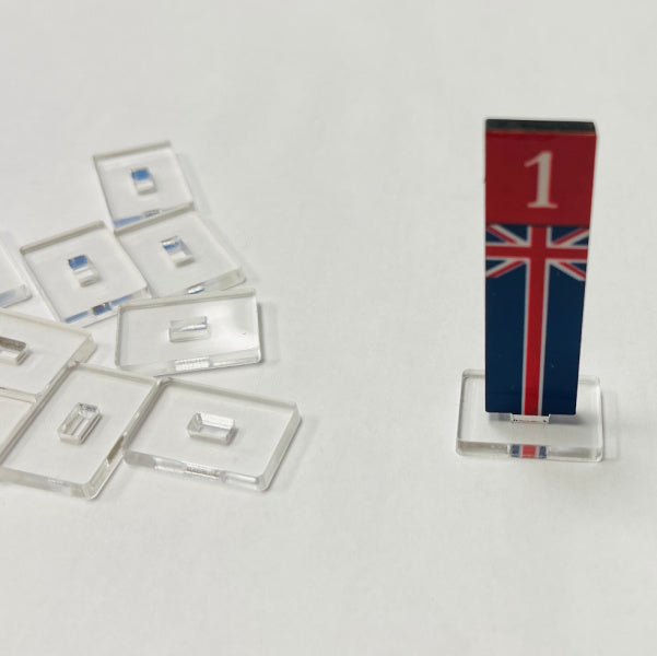 Marker Stand Bases-Centered (Acrylic) x10