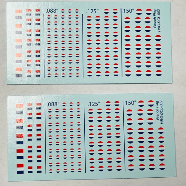 Decal Sheets, France Flag & Roundels