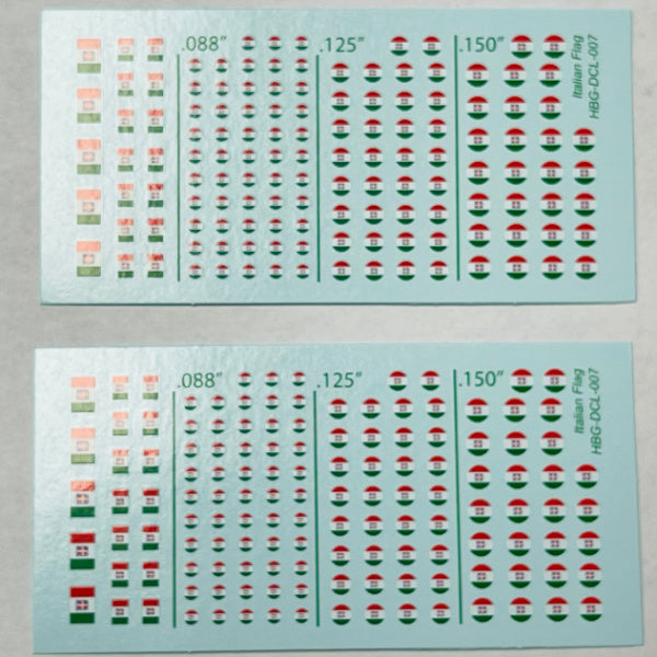 Decal Sheets, Italian Empire Flag & Roundels