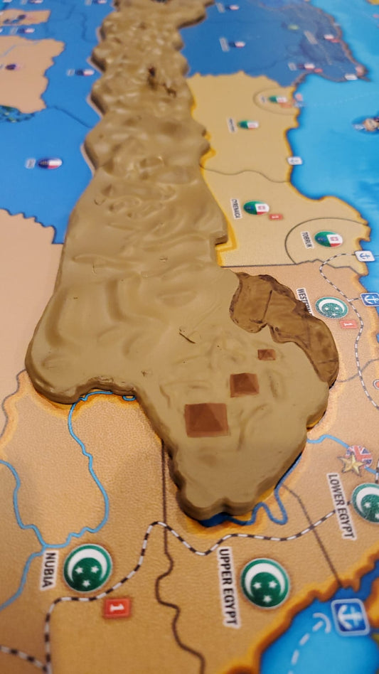 Terrain for Global War map (3d printed)