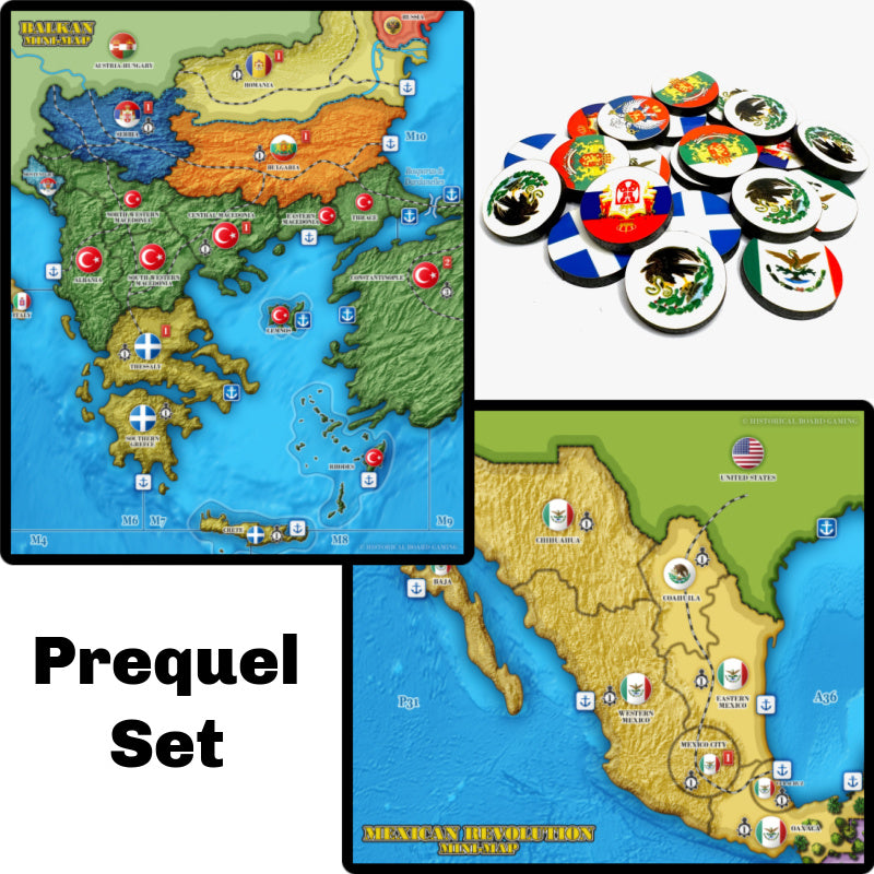 Prequel Map & Marker Set (Global War 1914) 21/set