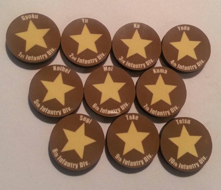 Japanese Infantry Division Marker 10/Set